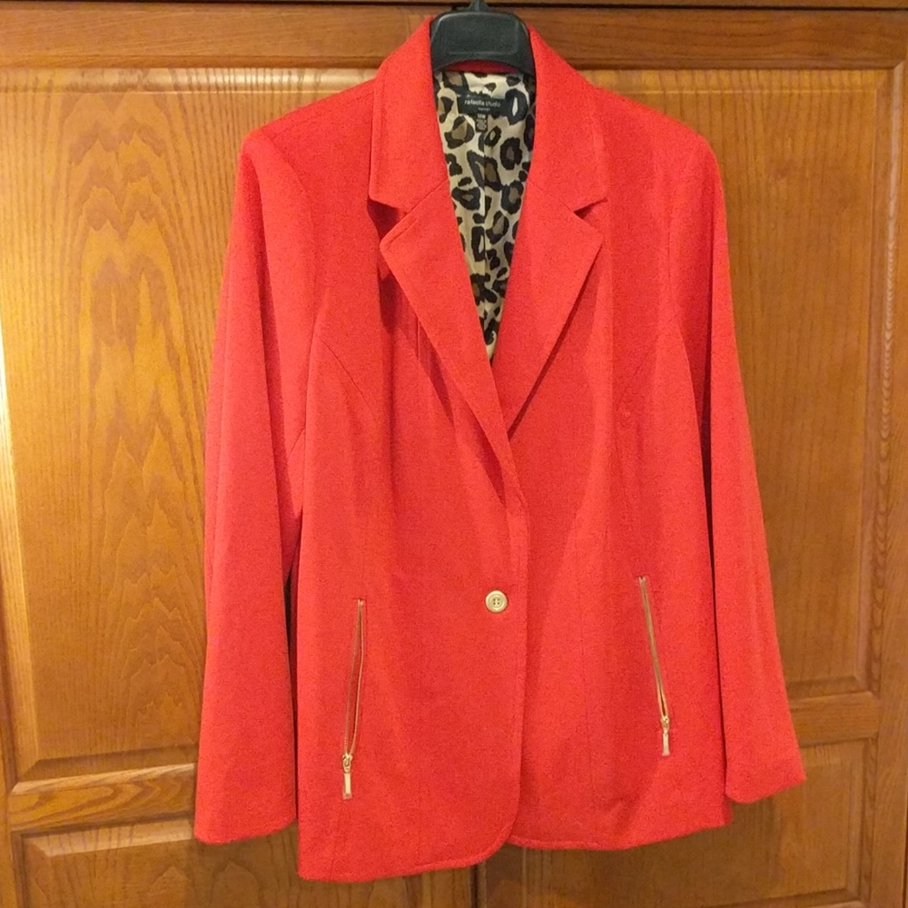 Rafaella Studio Red Blazer